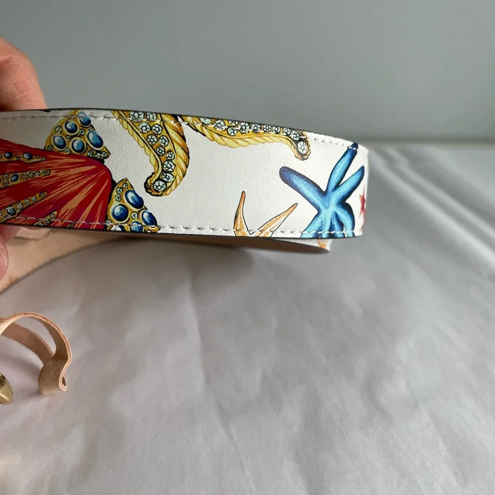 Versace TRÉSOR DE LA MER PRINT Medusa belt - Picture 3 of 8